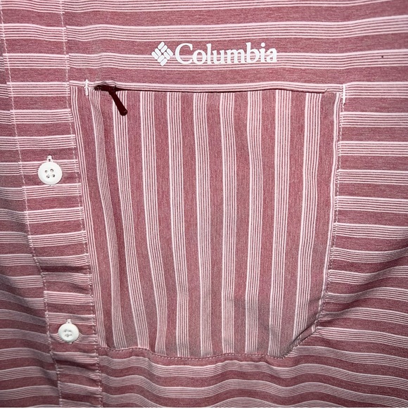 Columbia Shirt Adult Extra Large Multicolor Short Sleeve 100% Polyester Mens - Picture 5 of 16